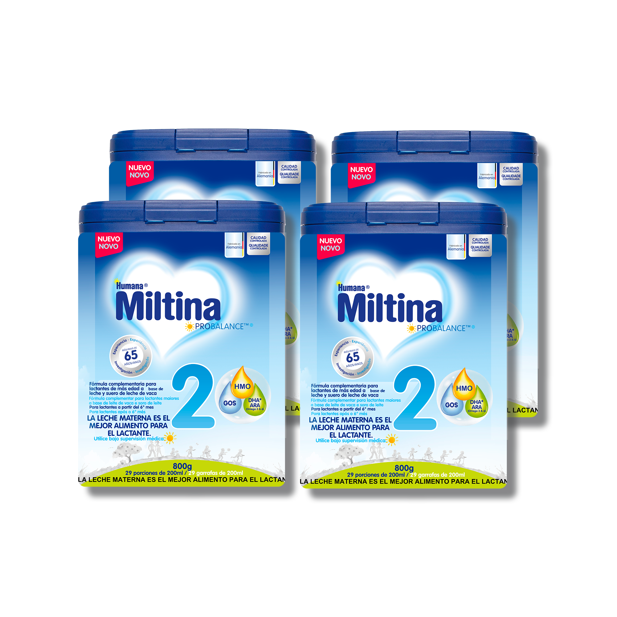 Miltina Fórmula infantil etapa 2 - caja 4 unidades